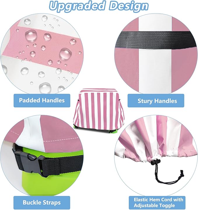 Kids Water Table Cover, Outdoor Heavy Duty Durable Waterproof Dustproof Anti-UV Kids Water Play Table Cover, Compatible with Step2 Rain Showers Splash Pond, Pink