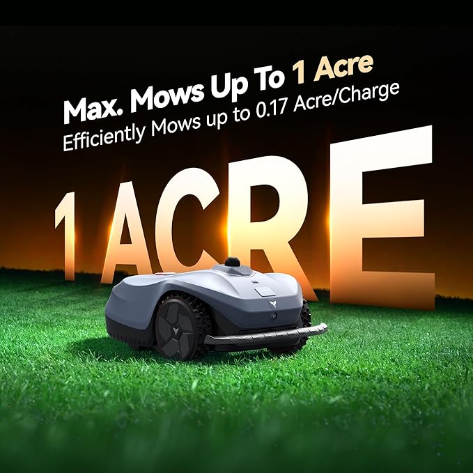 Neomow X2 360° 3D LiDAR Robot Lawn Mower, Wire Free for 1 Acre, No RTK Antenna, 4G App Control, GPS Anti-Theft, 13Ah, IPX6, Supports Upgrade AI Bionic Triple Vision Module for Auto-Mapping