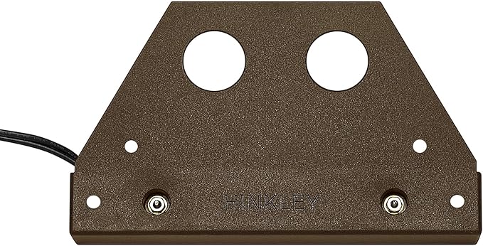 Hinkley Landscape Lighting Nuvi 15446BZ Medium Hardscape Light, Vinyl Alloy, Low-Profile Housing, Mounting Bracket, Dimmable, Bronze