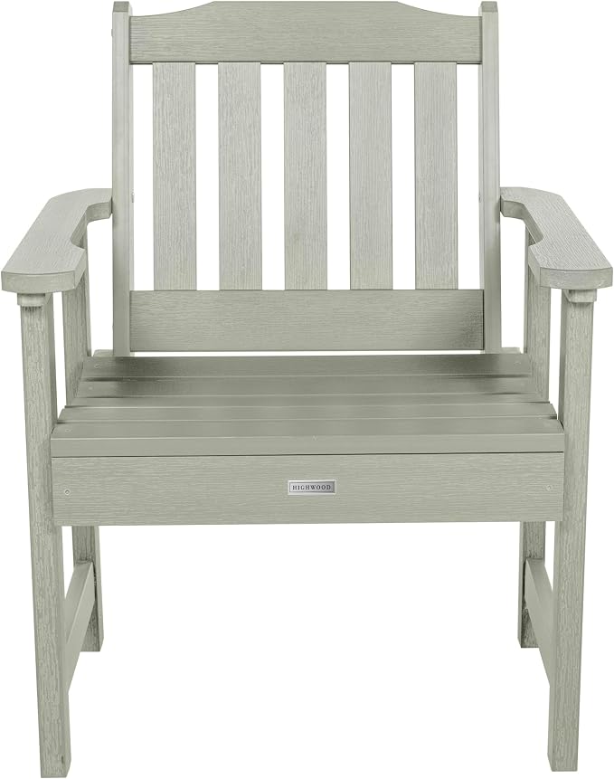 Highwood AD-KITCHGL2-EUC 2 Lehigh Garden Chairs with 1 Square Side Table 3-Piece Set, Eucalyptus