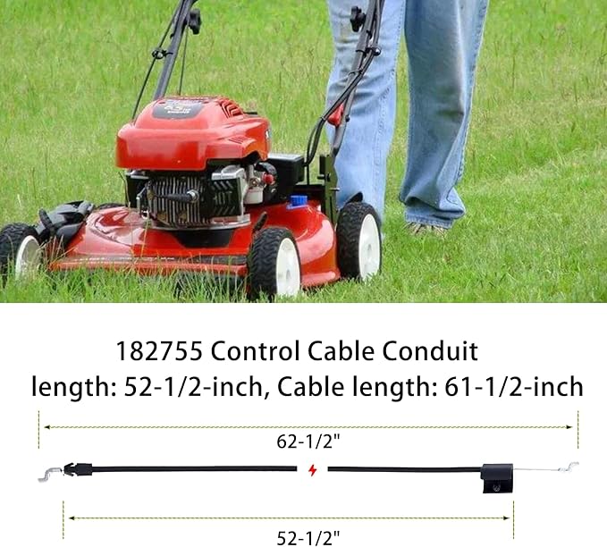 532183567 Safety Control Cable,for Craftsman Poulan 183567 532183567 182755 532182755 5321835-67 Lawn Mower Push Mower Weed Eater Stop Cable Throttle Cable Engine Zone Control Cable Replacement Parts