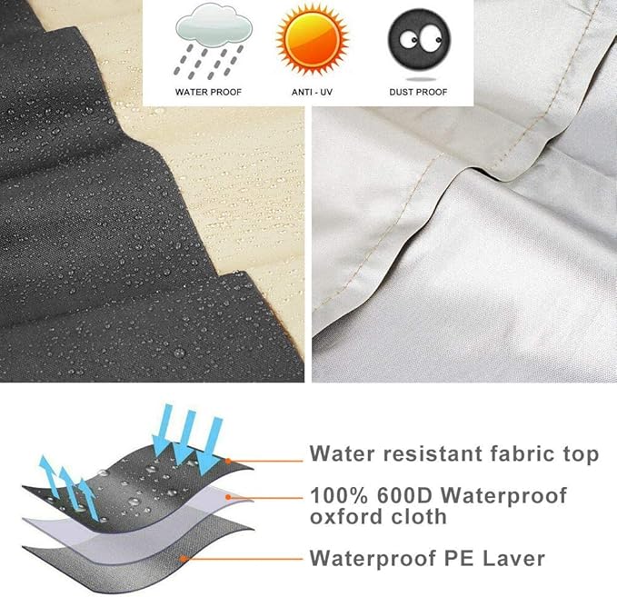 SOKINGCOVER Zero Gravity Chair Covers - Outdoor Folding Chair Cover, Waterproof Folding Recliner Chair Cover Folding Lawn Chair Cover Outdoor Folding Chair Covers Waterproof and UV Resistan (1PC)