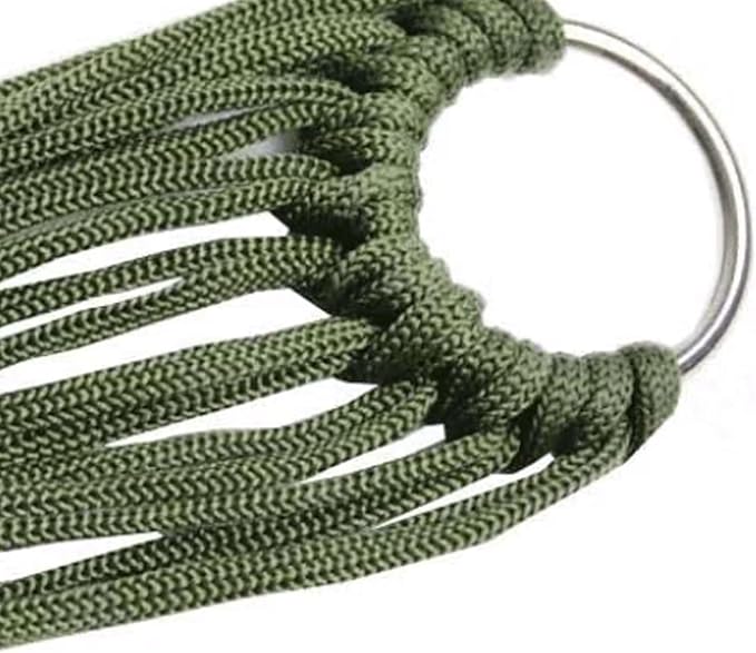Portable Nylon Rope Hammock Mesh Portable Outdoor Camping Sturdy Not Easy to Break Easy to Set Up Hammock Comfortable