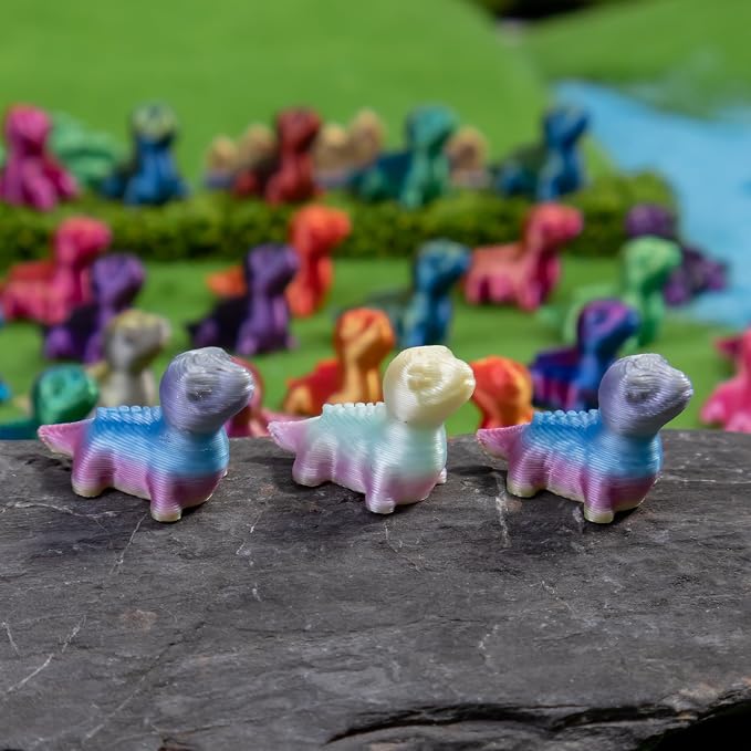 100pcs Mini 3D Printed Animals Tiny Animals Plastics Figures Miniature Little Small Lizard Figurines Bulk for Micro Fairy Garden Landscape Accessories Hide Crafts Decor Aquarium