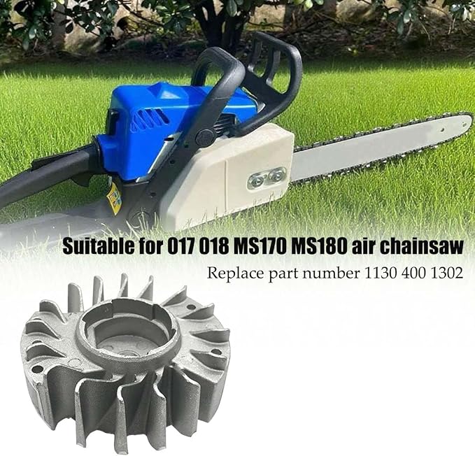 MS170 180 ignition coil flywheel, insulation pad high-voltage cap, suitable for 017 018 MS170 MS180 chainsaw, part number 1130-400-1201 GFJZN (flywheel)