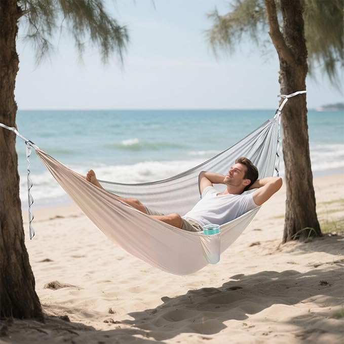 Color Gradient 330lb Capacity Camping Hammocks Indoor Hammock for Patio Backyard Lounge Base Silla colgante para Patio Exterior
