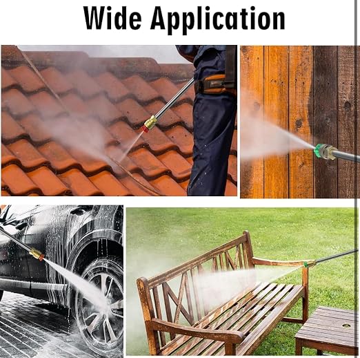 Simpli-Magic Electric Pressure Washer Kit with GFCI Plug, 35 Foot Extended Cable, 20 Foot Extended Hose, Detergent Bottle, 4 Nozzle Gun Ideal for Cleaning Cars/Fences/Patios (2750 PSM - 1.95 GPM)