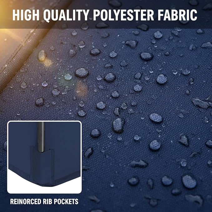 Outdoor Umbrella Replacement Canopy, 6 Ribs 8 Ribs Patio Umbrella Replacement Top Cover, 6.6ft 9 ft 10ft 13ft Waterproof Umbrella Top Canopy Fabric Replacement Canvas(Pink,11.5FT 8-Ribs)