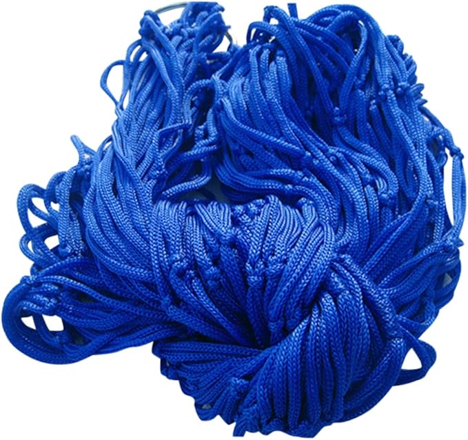 Outdoor Leisure Hammock Bed Nylon Swing Hammock for Camping Hiking and Travel Portable Blue Hanging Bed for Relaxation and Recreation