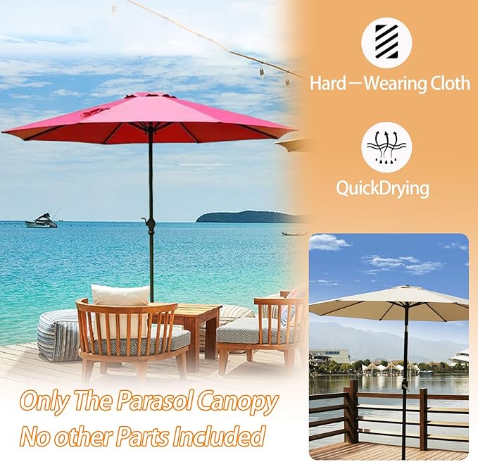 umbrella replacement canopy Market Umbrella Top Outdoor Table Patio Umbrella Canopy Cover Replacement