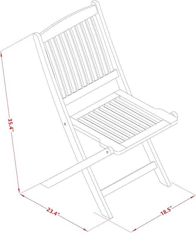 East West Furniture AECM7CWNA 7 Piece Patio Dining Set Consist of a Rectangle Outdoor Acacia Wood Table and 6 Folding Side Chairs, 36x60 Inch, Natural Oil