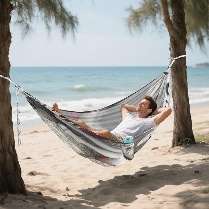 White Lolita Anime Girl White Dragon Hammocks Foldable Hanging Hammock for Indoor Outdoor Patio