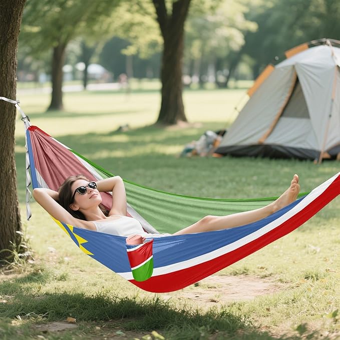 National Flag of Namibia Hammocks with Portabl Carry Bag Backyard Hammock for Indoor Outdoor Patio