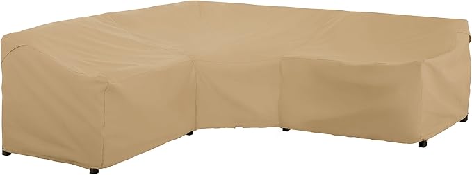 Classic Accessories Terrazzo Water-Resistant 100 Inch Patio V-Shaped Sectional Lounge Set Cover, Patio Furniture Covers