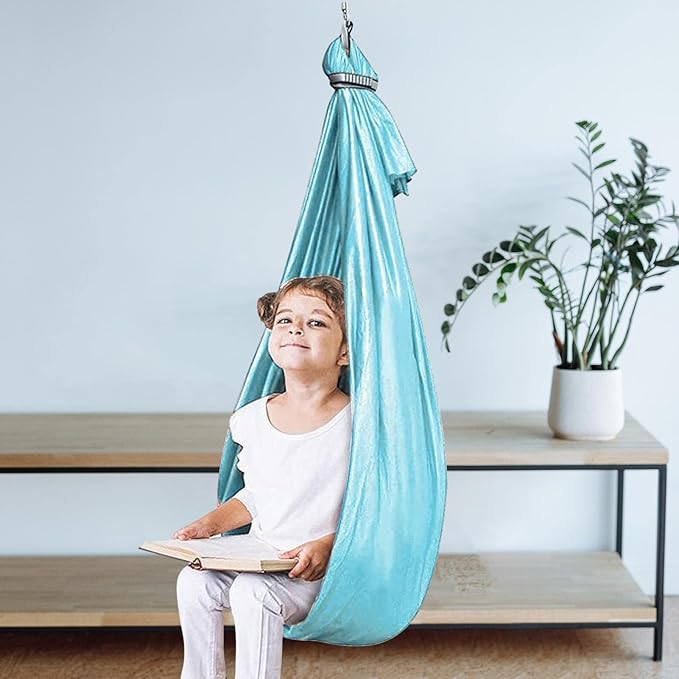 Shakven Extra Sturdy Sensory Swing for Kids | Super Cuddle Indoor Swing,Ther apy Swing Hammock for Child & Adult with Au tism, ADHD, Aspergers, Sensory Integration