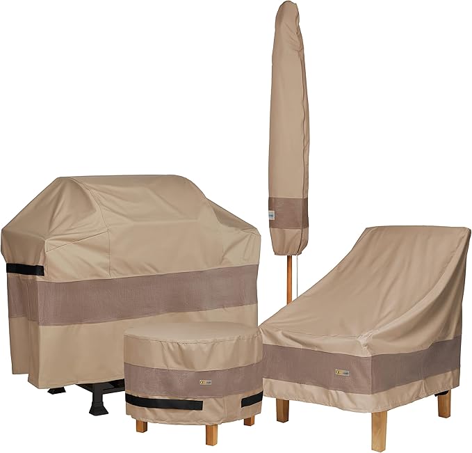 DUCKCOVERS Elegant Waterproof 38 Inch W Patio Chair Cover, Outdoor Chair Covers