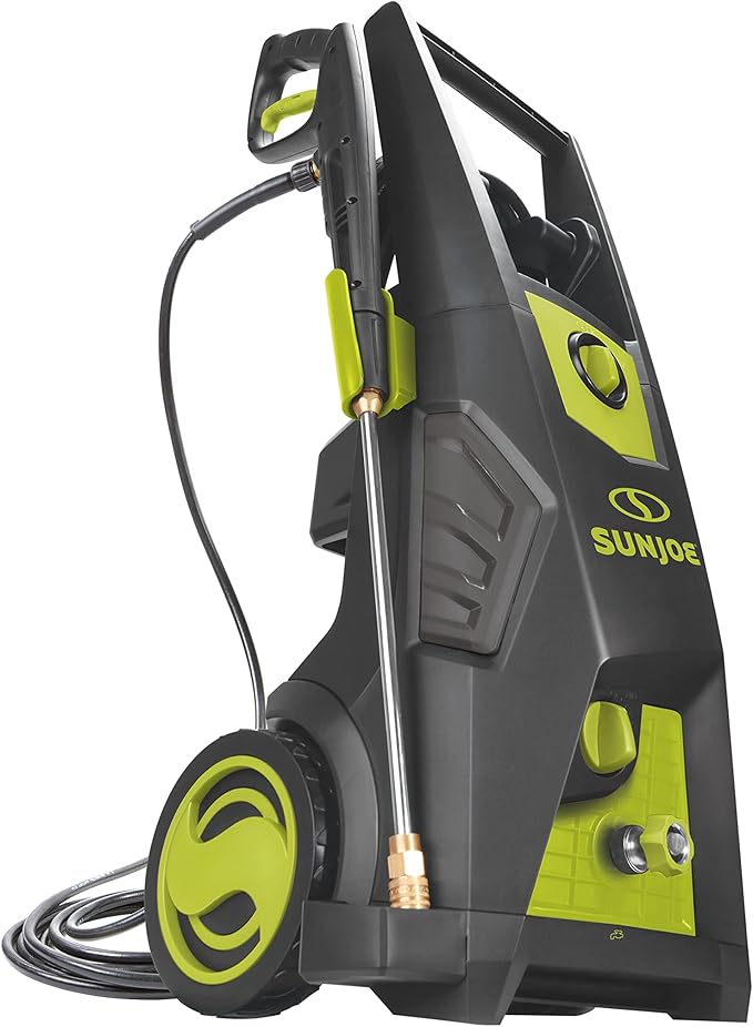 Sun Joe SPX3550 Max Brushless Induction Electric Pressure Washer w/ 5-Quick Connect Nozzles, Detergent Tank, Cleans Cars, Patios, Decks, Sidewalks & More