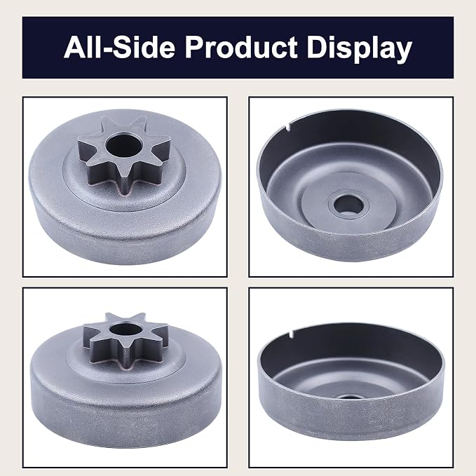 3/8" 7T Sprocket Clutch Drum Needle Bearing Kit Fit for Stihl MS290 MS390 029 039 MS310 Chainsaw MS290 Clutch Drum with Clutch Sprocket Washer,E-Clip,Worm Gear,Spark Plug Replace 1125 640 2004