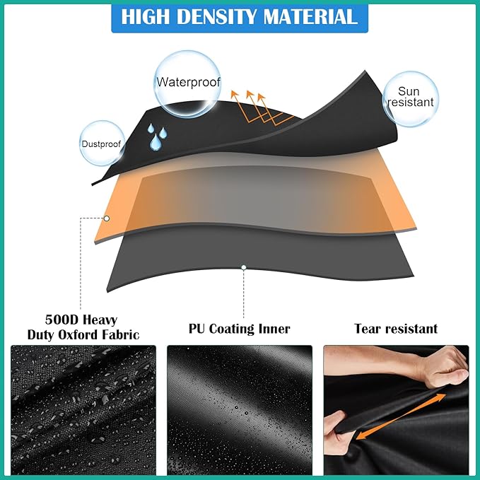 Outdoor Table Cover Square 28 inch Patio Table Cover Waterproof Patio Furniture Covers Rectangular for Outside Small Table and Chair Sets, Fire Pit, Coffee Table, Ottoman-28"L x 28"W x 28"H