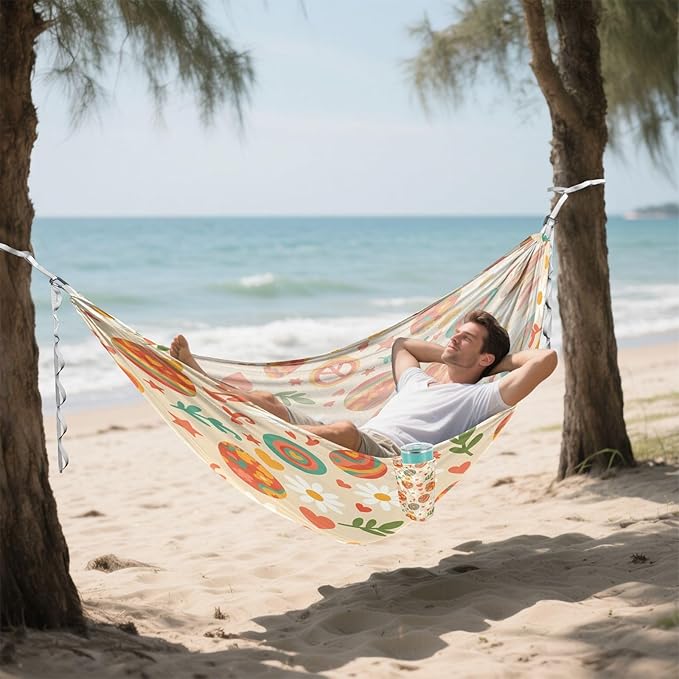 Hammocks for Outside Easter Eggs Camping Hammock Portable Hammocks with Tree Straps and Carry Bag Camping Accessories for Hiking Beach Outdoor