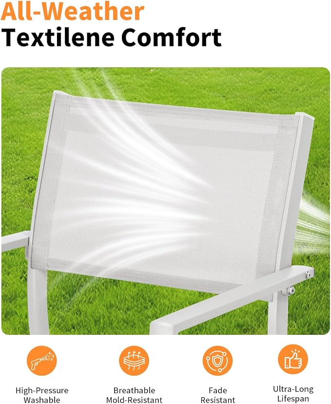 11-Piece Extendable Patio Dining Set for 10 Person, Oversized Expandable Outdoor Dining Table and 10 Stackable Dining Chairs, Aluminum Outdoor Table and Chairs Set for Backyard, Deck, Poolside