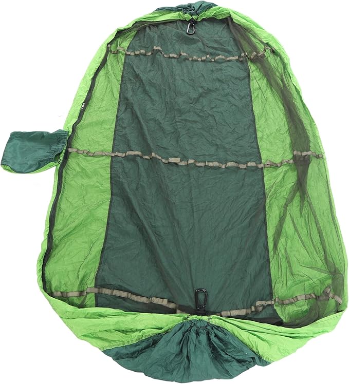 Gavigain 2 Person Camping Hammock, Proof Mesh Net, Lightweight Sturdy Nylon, Quick Setup, for Hiking, Backpacking, Travel, Outdoor Relaxation