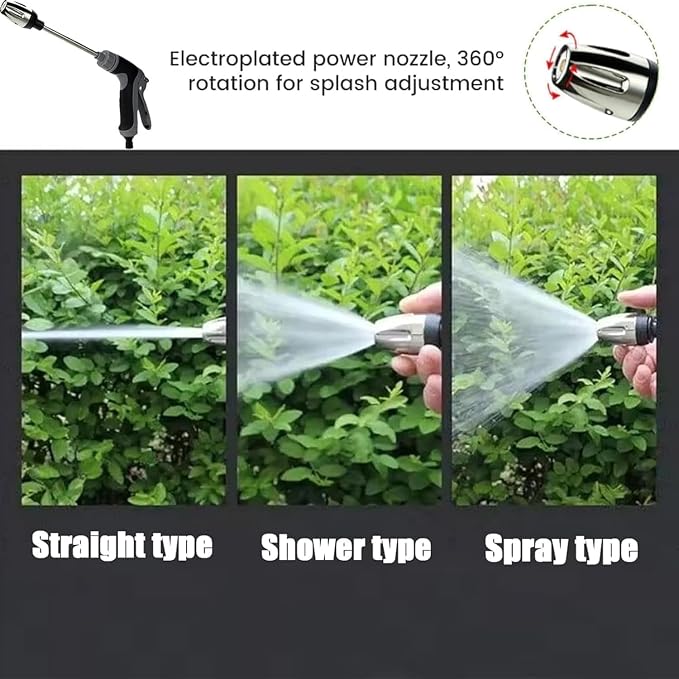 1PCS Waterblitz Pressure Washer, Water Blitz Pressure Washer, Waterblitz High Pressure Water Gun, Water Blitz Hose Nozzle, with 360° Rotating for Three Spray Modes