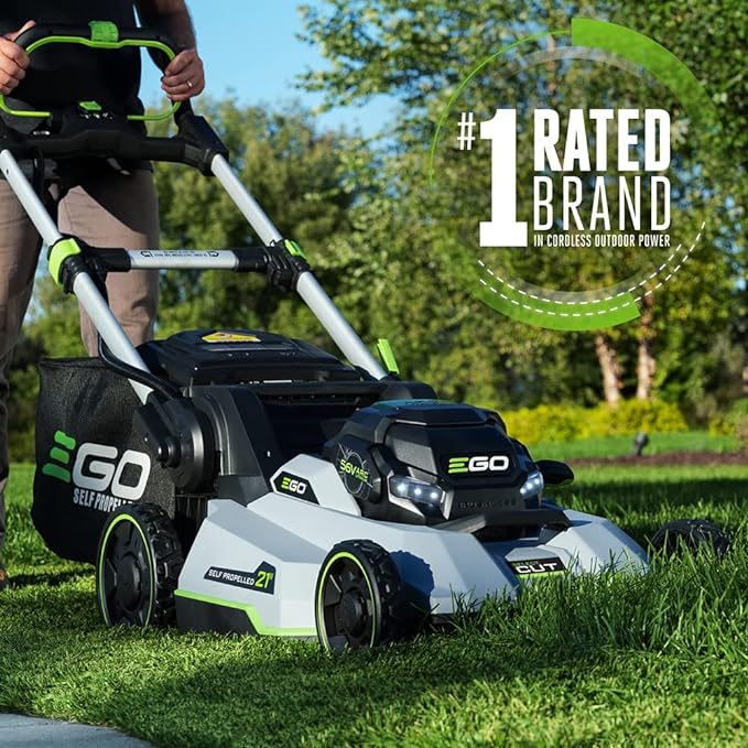 EGO Power+ LM2135SP 21-Inch Select Cut Lawn Mower & LB6504 650 CFM Variable-Speed 56-Volt Lithium-ion Cordless Leaf Blower 5.0Ah Battery and Charger Included