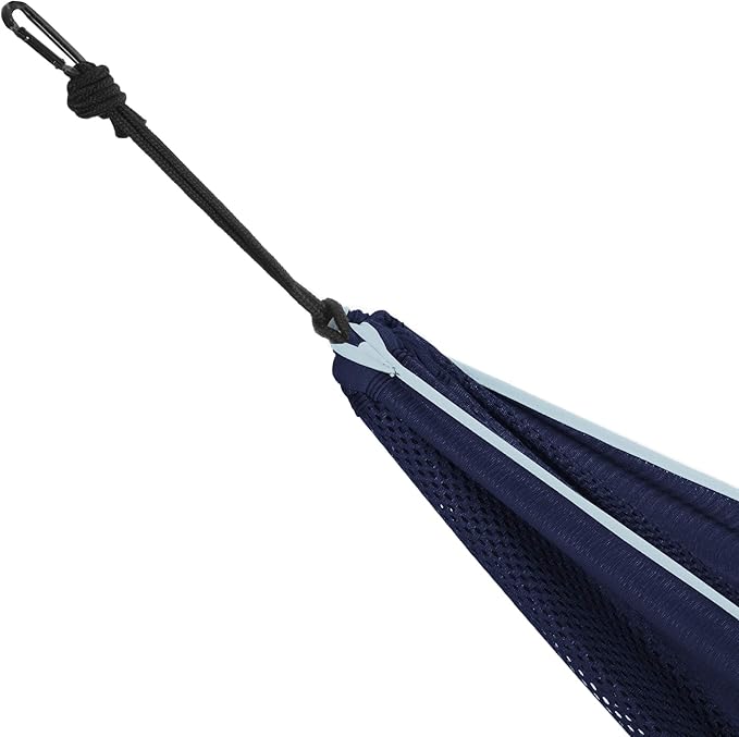 Vivere C9MESH-42 Hammock with Stand, Navy and Turquoise