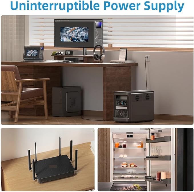 Portable Power Generator, Portable Power Supply, EP1800 1536Wh, Battery With 3x1800W For Outdoor Camping RV Home