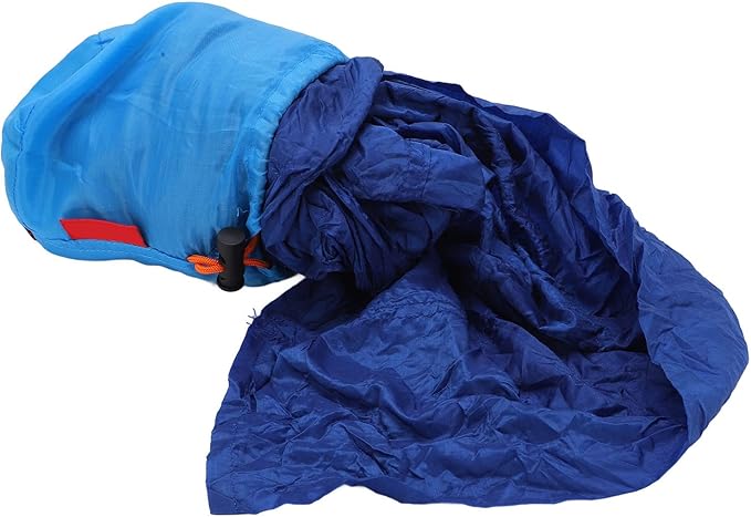 Camping Hammock, Portable Parachute Hammock,Single Lightweigtht Hammock Swing,with Storage Bag and Snap Hook for Outdoor Activities (Blue)