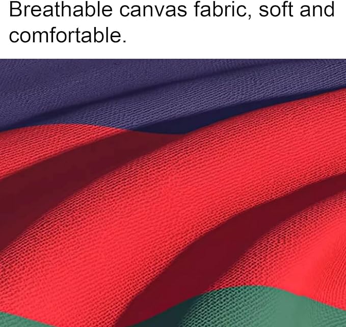 Oxford Cloth Hammock Thickened Skin-Friendly Breathable Good Load-Bearing Capacity Outdoor Easy to Install Hammock(Rojo,L)