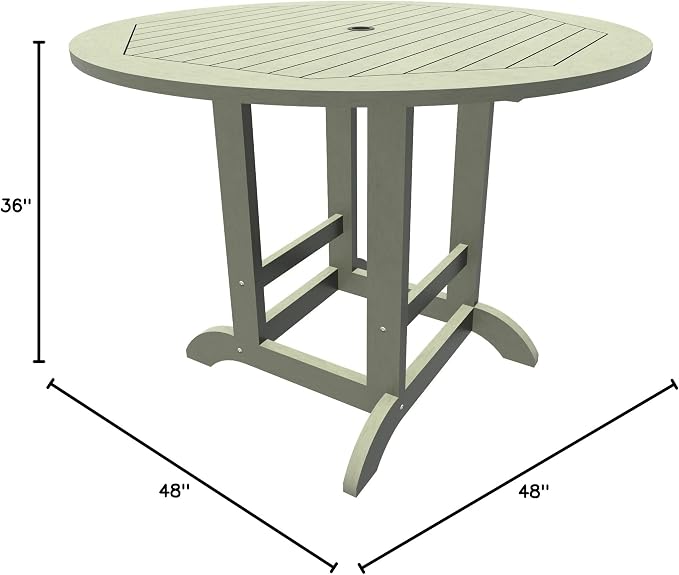 highwood Adirondack 48" Round Counter Height Dining Table, Eucalyptus