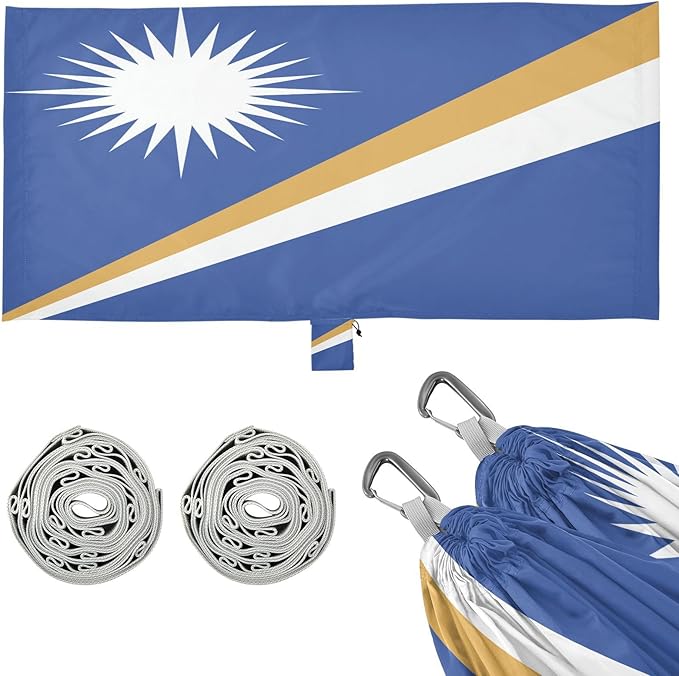 National Flag of The Islands Hammocks with Portabl Carry Bag Backyard Hammock for Indoor Outdoor Patio