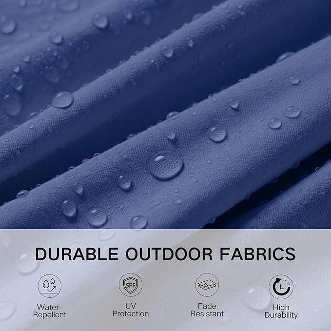 Kingdura Cantilever Patio Umbrella with Double Top Vent, Large Square Aluminum Outdoor Offset Umbrella with 360-degree Rotation, Infinite Tilt, UV Protection for Pool Deck Garden Patio