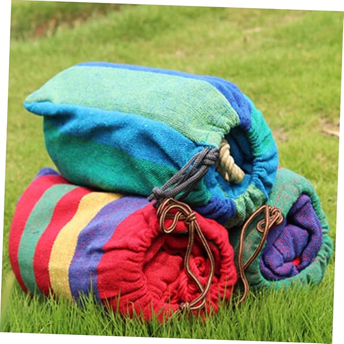 BESPORTBLE Double Thick Canvas Hammock Swing for Adults Outdoor Camping Hammock for Two Heavy-Duty Capacity for Camping and Relaxing