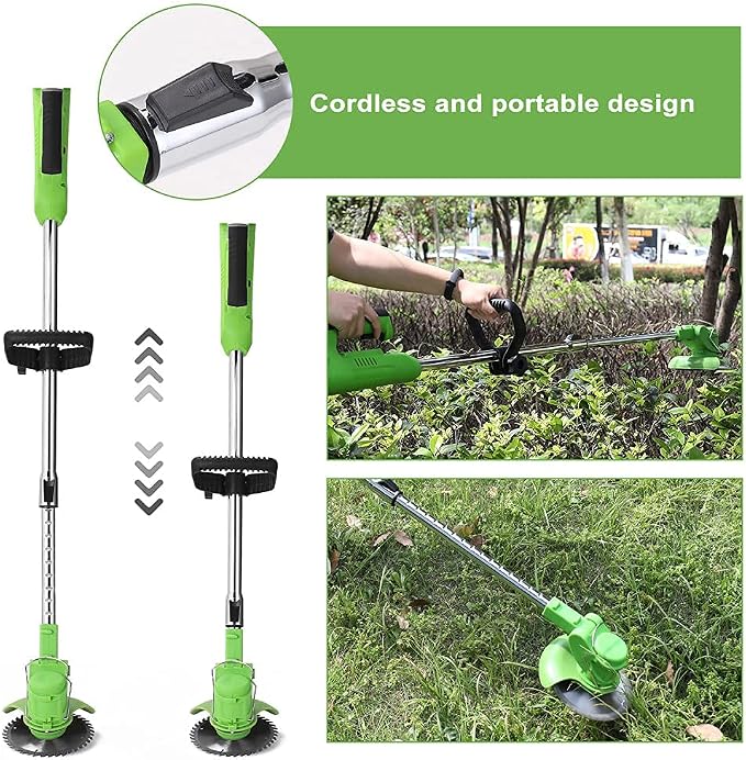 Lawn Mower Electric Lawn Mower 24 V Corded Brush Cutter to Remove Weeds from Trees and Flower beds Grass Cutting Machine for Agricultural Land Lawn