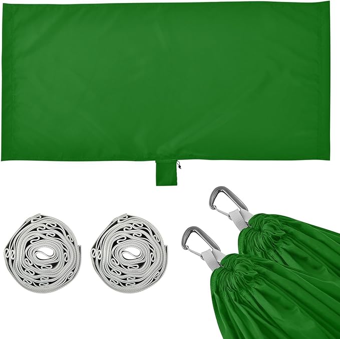Dark Green Solid Color Pure Plain 330lb Capacity Outdoor Hammock Swing Hammock for Indoor Outdoor Patio hamaca para adultos