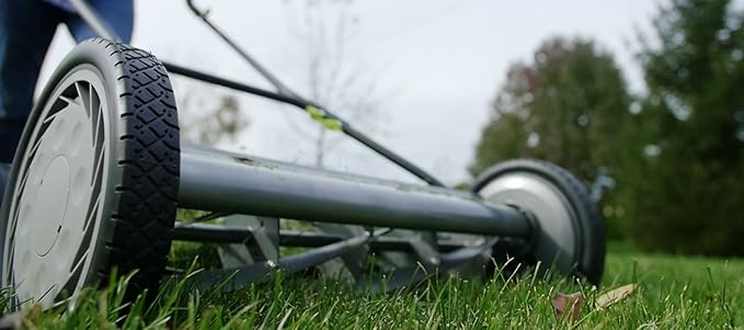 Earthwise 2001-20EW 20-Inch 5-Blade Push Reel Lawn Mower, Grey