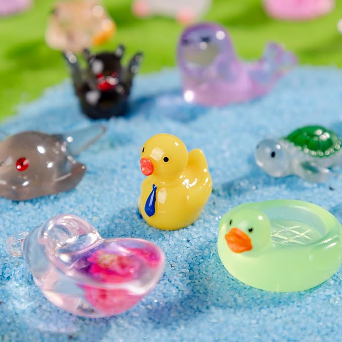 150 Pcs Mini Resin Animals Variety Pack,Assorted Tiny Figurines for Dollhouse Miniature Landscapes and Garden Decor