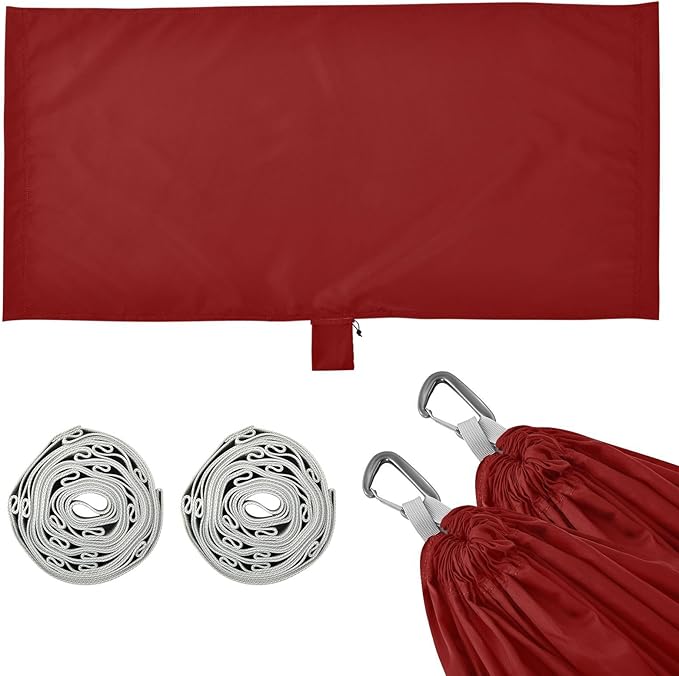 Maroon Solid Color Pure Plain Burgundy 330lb Capacity Outdoor Hammock with Portabl Carry Bag Swing Hammock for Camping Travel Accessories capas para la Lluvia
