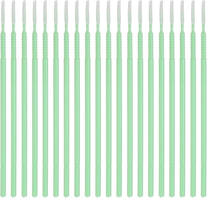 M METERXITY 20-Pack Pollinator Brush, 0.08inch/2mm Plastic Vegetable Pollinator Pen Manual Pollination Tool for Gardening/Greenhouse/Hydroponic Plants/Flower [Green]