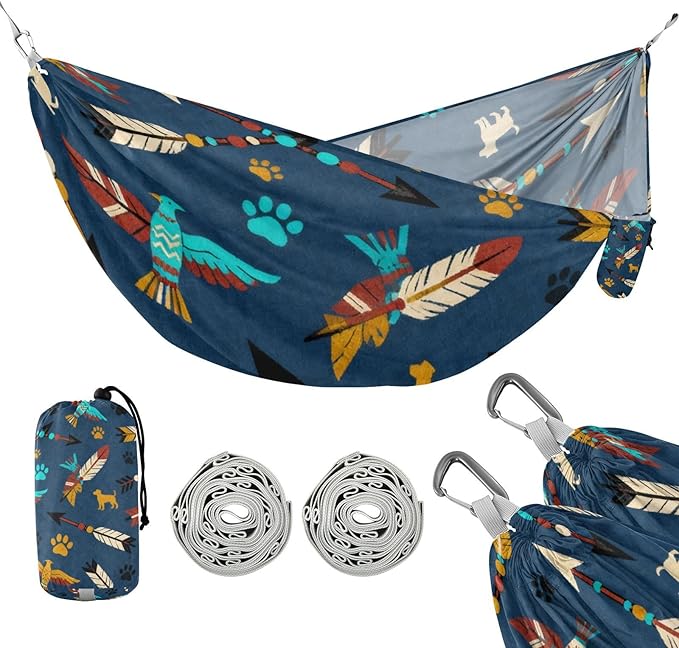 Arrow and Pet Outdoor Hammock with Tree Straps Cloth for Outside Beach Patio Garden