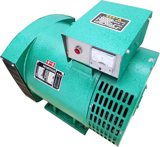 Pure Copper Generator Engine Driven Single Phase Brushed Alternator 15KW Industry Heavy Duty Generator with Cast Iron Shell for Home Farm Workshop 220V