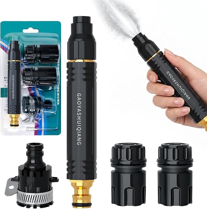 2026 Upgraded Home High Pressure Water Gun, Handheld Water Sprayer,Multi-Function Water Jet Nozzle,Featuring a Powerful Nozzle for Car,Garden,Yard,Plant and Vegetable Watering
