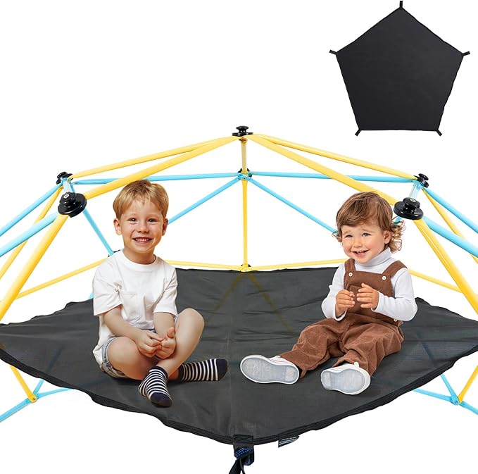 VEVOR Climbing Hammock for 10ft Dome, Load-Bearing 350 Pounds, Pentagon Jungle Gym Accessory (Hammock Only), Black