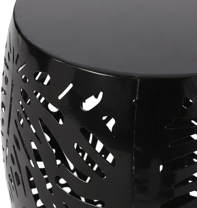 Christopher Knight Home Satterlee Outdoor Side Tables - Black