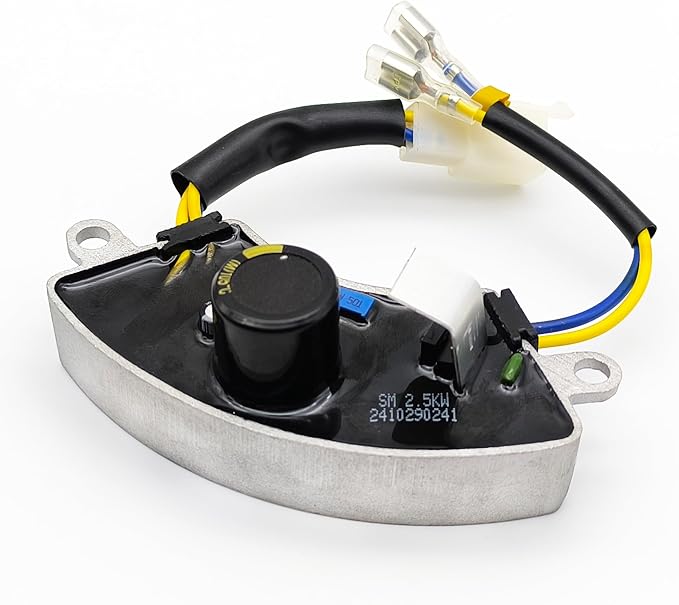 Generator AVR Automatic Voltage Regulator for 2500 Thru 4500 Watt Predator Champion Generac 30060-Y025110 Homelite 290440011 & Brushs