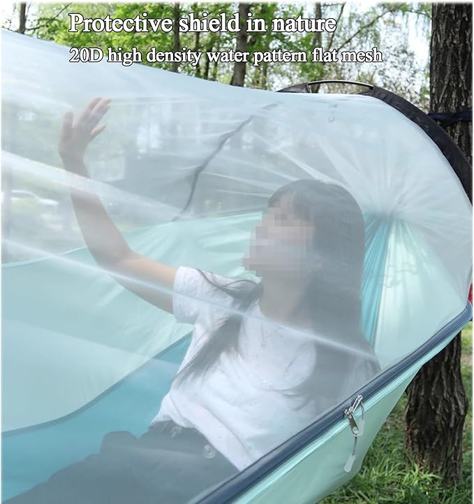 Hammock, Double Hammock, Outdoor Swing Cradle, Portable Hammock, Camping Beach Hammock(Black,70.8in*117.6in)