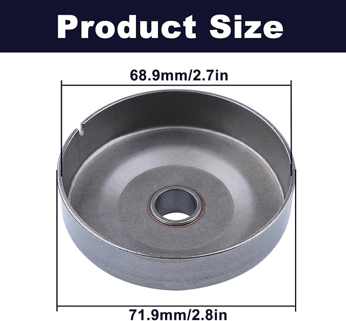 MS271 Sprocket Clutch Drum Kit with Needle Bearing Washer E-Clip Worm Gear .3/8" 7T Clutch Drum for Stihl MS261 MS271 MS291 Chainsaw Parts Replace 1121 007 1041,11210071041